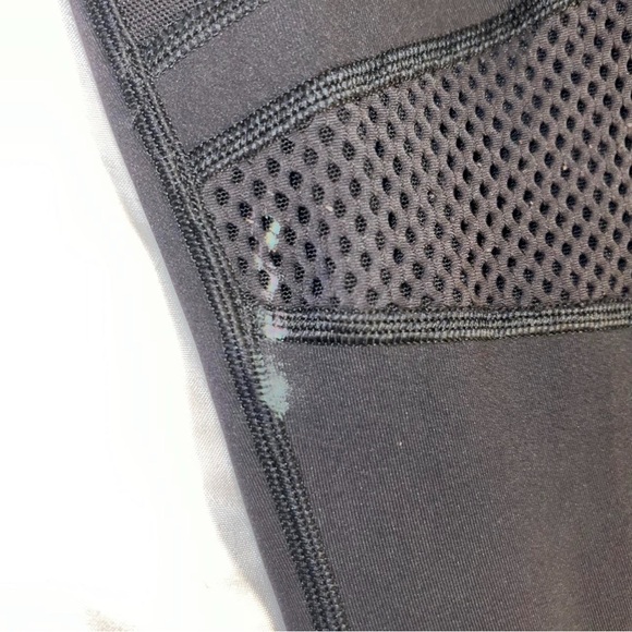 Lululemon Athletica Black Leggings with Mesh Detail - Picture 3 of 5